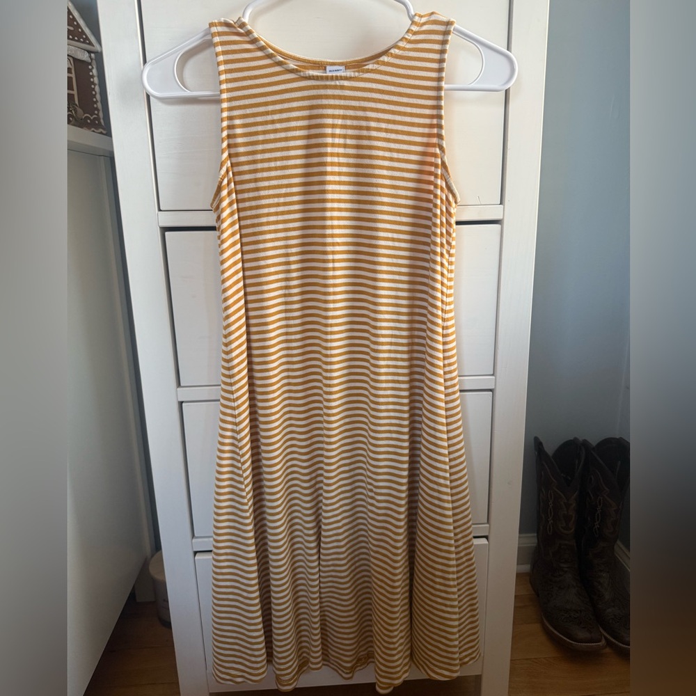 Old Navy Yellow Striped Dress